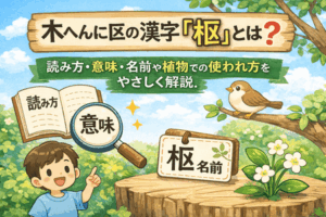 木へんに区の漢字「枢」とは？読み方・意味・名前や植物での使われ方をやさしく解説