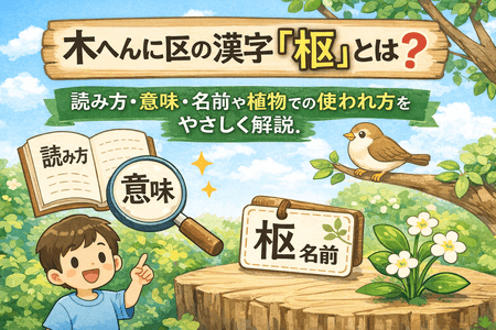 木へんに区の漢字「枢」とは？読み方・意味・名前や植物での使われ方をやさしく解説