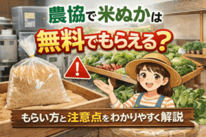 農協で米ぬかは無料でもらえる?もらい方と注意点をわかりやすく解説